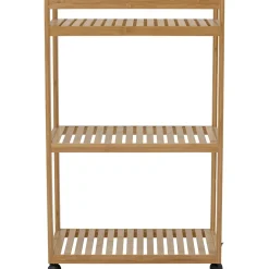 Aden Regal mit Rädern Bambus 85x55 cm, Natur