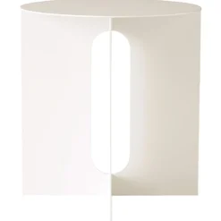 Androgyne Beistelltisch Ø40 cm, Weiß