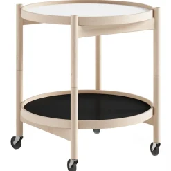 Bølling Tabletttisch Ø50 cm, Unbehandelte Eiche / Basis