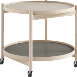 Bølling Tabletttisch Ø60 cm, Unbehandeltes Buchenholz / Basis