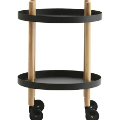 Block Tisch Ø45cm, Schwarz
