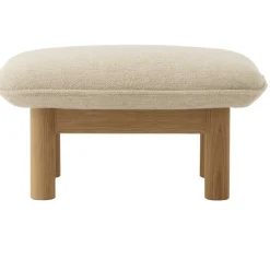 Brasilia Ottoman Eiche Natur, Bouclé 02 Beige