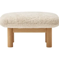 Brasilia Ottoman Eiche Natur, Bouclé 02 Beige