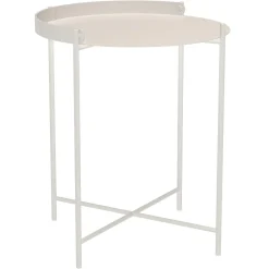 Edge Tabletttisch Ø76 cm, Olivgrün