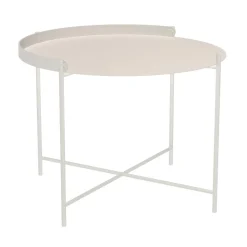 Edge Tabletttisch Ø76 cm, Olivgrün