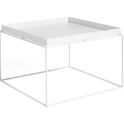 Tabletttisch 60x60 cm, Weiß